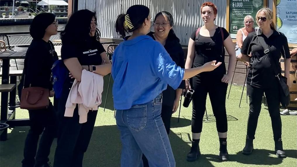 Work-Ready program industry site visit to The Boatbuilders Yard, Riverland Group.