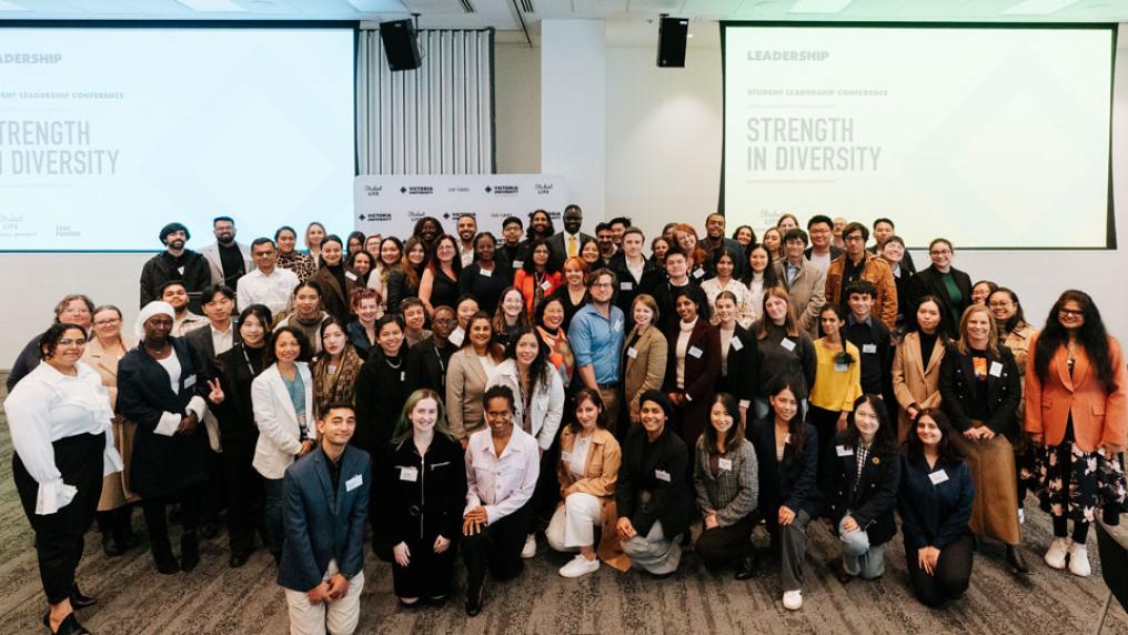 Group shot of all attendees at 2024 VU Student Leadership Conference