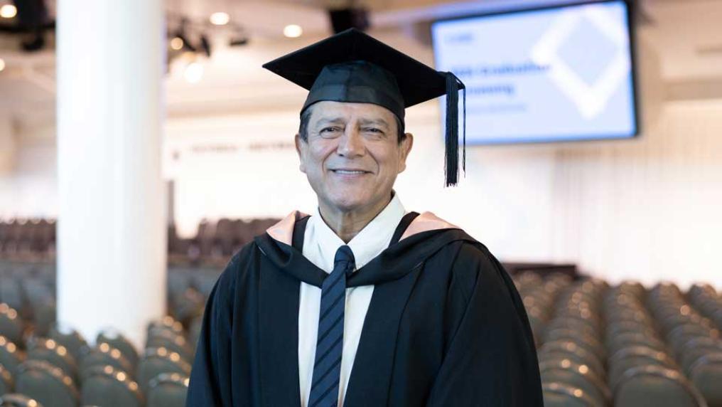 Ronnie Calitto at graduation