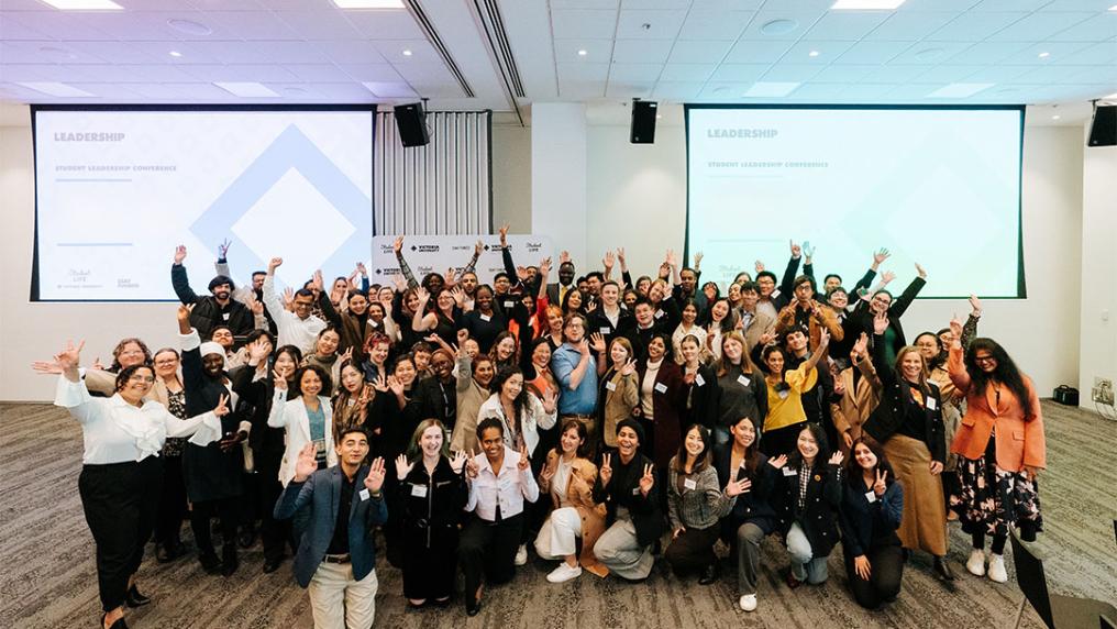Group of attendees at VU's Student Leadership Conference