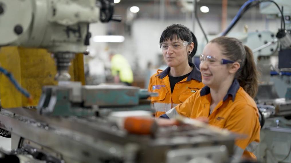 Fabrication trades students at Sunshine campus