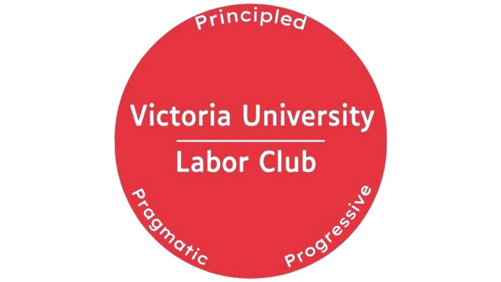 Victoria University Labor Club logo with the text "Pragmatic", "Progressive" and "Principled".