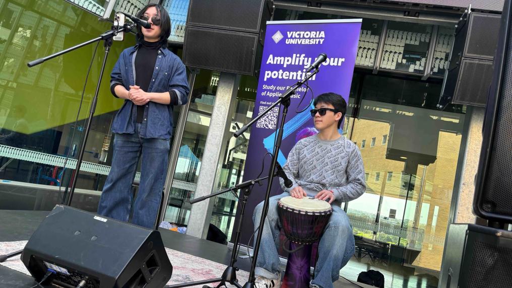 Music students performing at VU Culture Festival