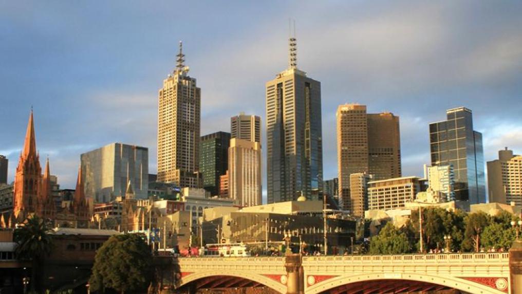 Melbourne's skyline during the day