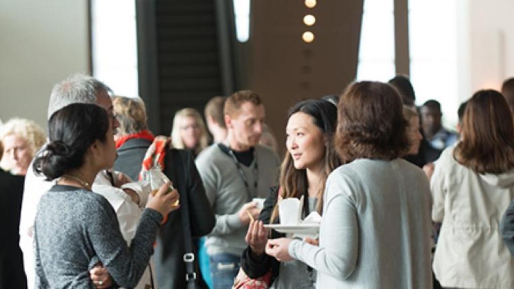 career practitioners network during a break